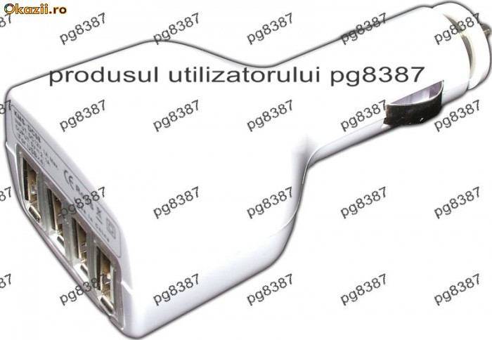 Alimentator GPS, incarcator GPS- 12V-5 V/ 2A, 4 x USB-3095 foto mare