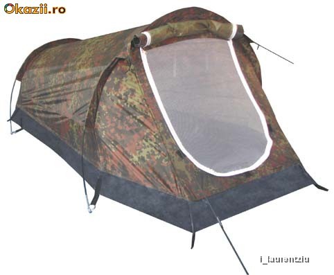 Cort Black Mountain, 1 persoana, Camuflaj Flecktarn 32153V foto mare
