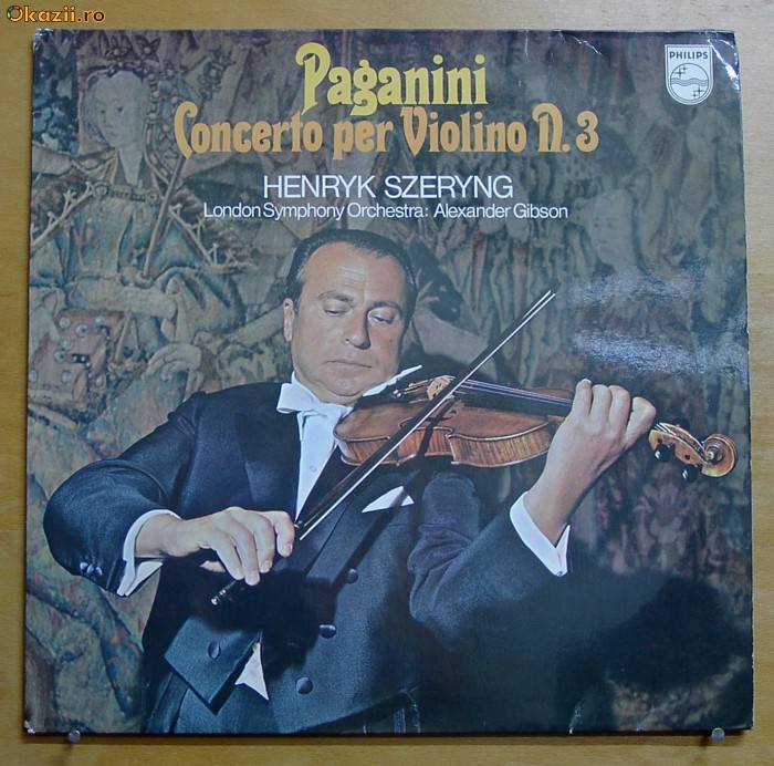 Disc Vinil LP:  Paganini - Concert pentru Vioara nr.3 foto mare