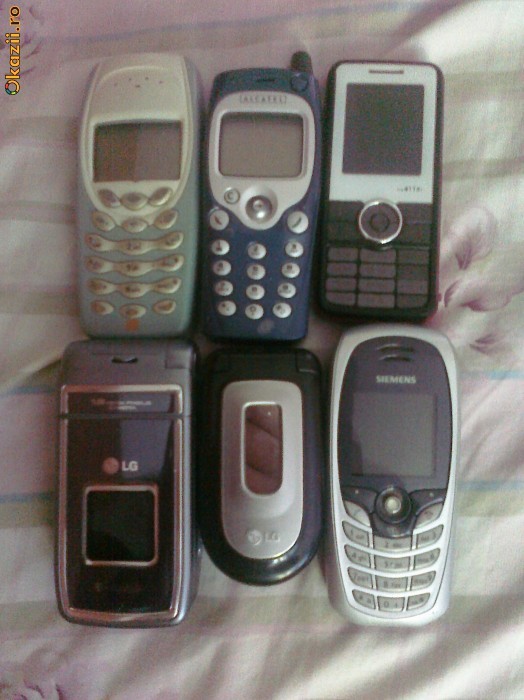 LG C1150 LG L5100 Siemens C72 Sagem my411Xi Nokia 3410 Alcatel OT 500 Pachet telefoane foto mare