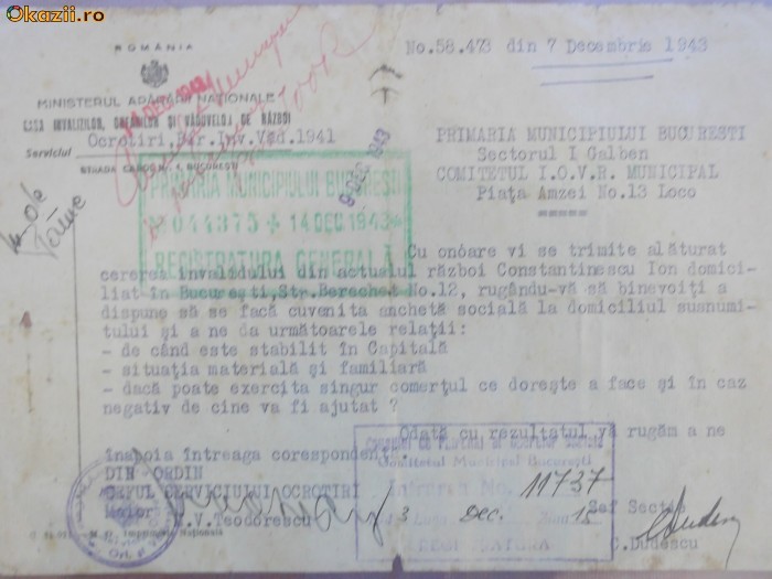 Lot 5 certificate diverse plus 2 acte militare bonus! foto mare
