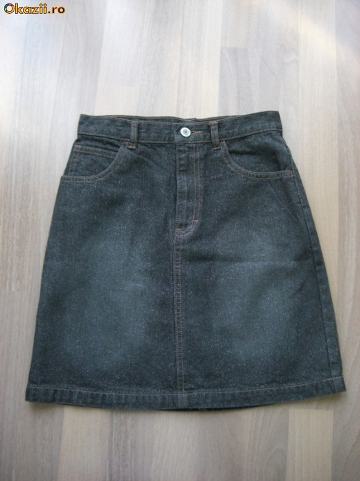 Fusta de blugi neagra GAP 9-11 ani NOUA foto mare