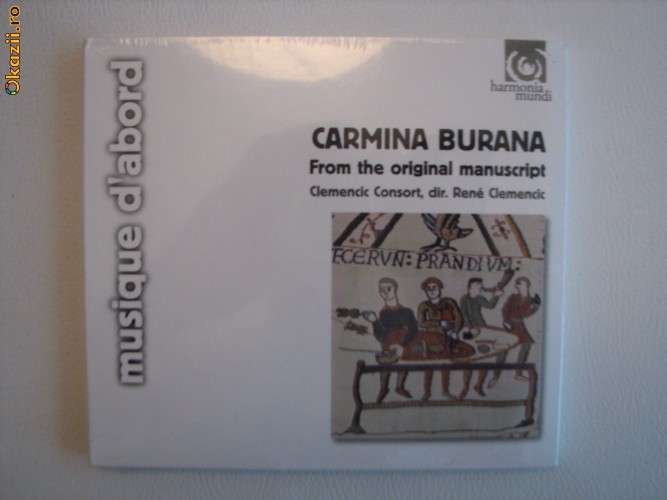 CARMINA BURANA - FROM THE ORIGINAL MANUSCRIPT - CLEMENCIC CONSORT, DIR. RENE CLEMENCIC foto mare