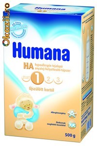 Lapte praf Humana Ha 1, 500 gr foto mare