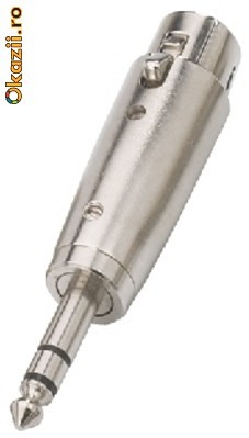 Adapters XLR/6.3 mm stereo plug Stage Line NTA-118 foto mare