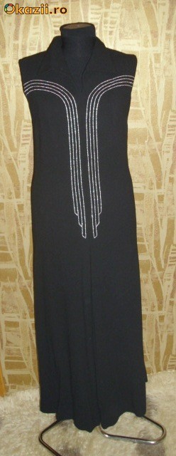 Rochie de seara din stofa de lana, vintage, anii 60 foto mare