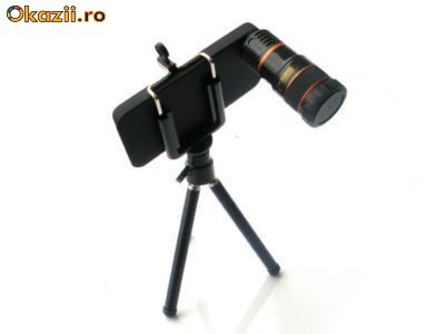 Iphone 4 lentila+trepied zomm 8x foto mare