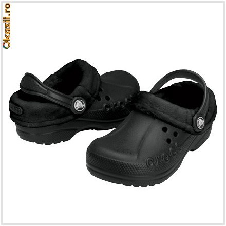*** PROMOTIE Papuci cu Blanita CROCS, Copii / Fetite / Baieti, 100% AUTENTIC, Blitzen Polar Kids ***, *** foto mare