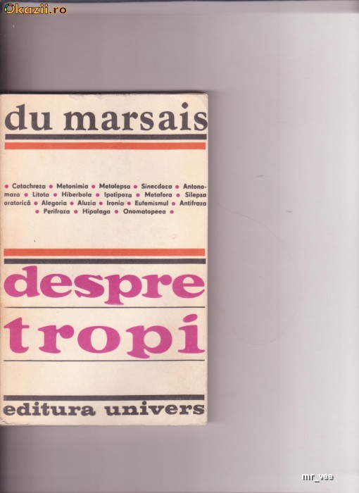 DESPRE TROPI -DU MARSAIS foto mare