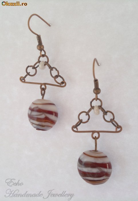 Cercei Handmade - Chained (cer00030) foto mare