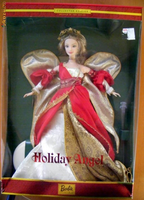 Holiday Angel Red Barbie 2000 - editie de colectie, noua, superba! foto mare