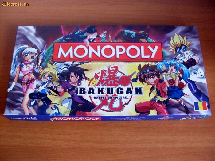 Monopoly pentru copii in limba romana, tema Bakugan foto mare