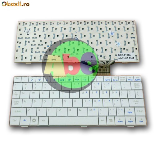 TASTATURA LAPTOP ASUS EeePC 900 WHITE DOK-7125A 88-01-US foto mare