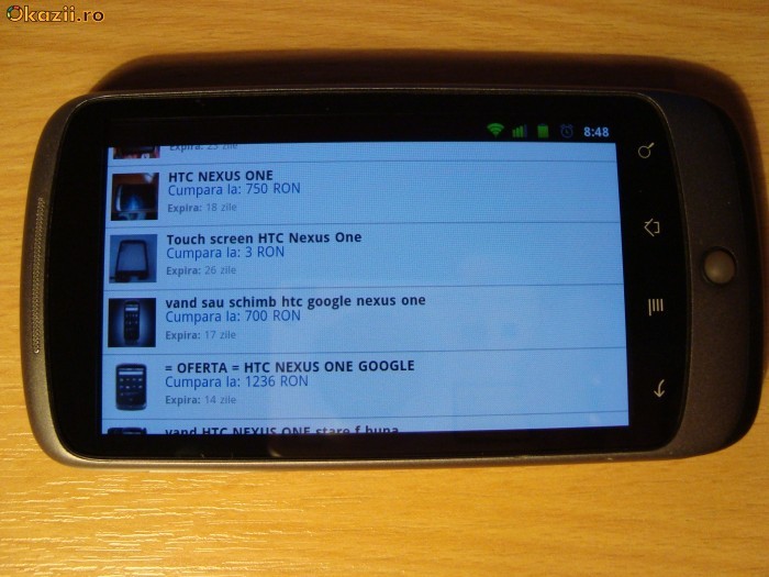 VAND htc NEXUS ONE neverlocked impecabil 849 ron foto mare