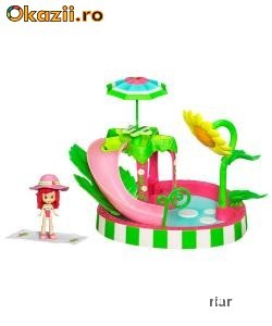 Hasbro - Set papusa + piscina Capsunica NOU foto mare