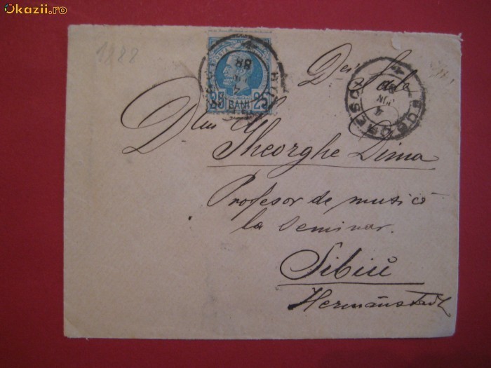 CIRCULATIE ROMANIA - SIBIU - 1888 foto mare
