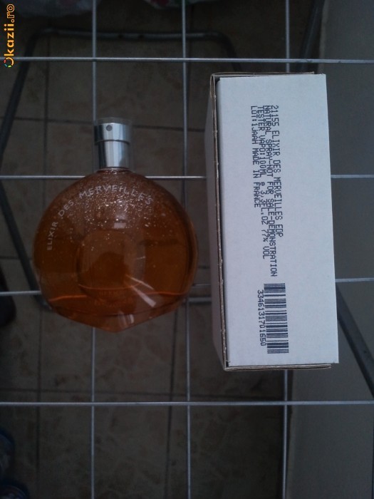 Vand parfum original Hermes Elixir des Merveilles 100ml tester foto mare