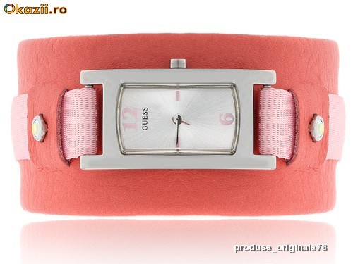Ceas dama elegant GUESS 65195L2 cu cristale SWAROVSKI ORIGINAL nou cu eticheta in cutie CADOUL IDEAL PENTRU ORICE FEMEIE pret magazin 100 euro foto mare