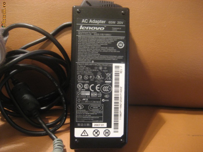 Adaptor laptop IBM LENOVO foto mare