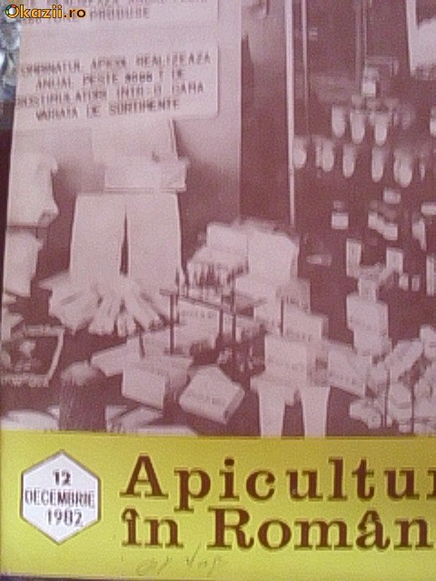 APICULTURA IN ROMANIA -DECEMBRIE 1982 foto mare