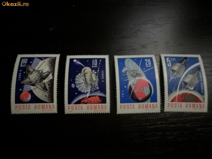 Romania LP 632 , Cosmonautica 1966 , MNH/** foto mare