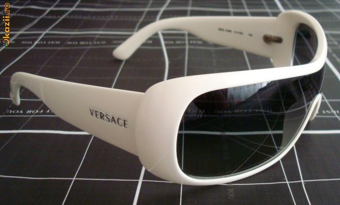 Versace 4098 314/8G ochelari de soare albi superbi Originali foto mare