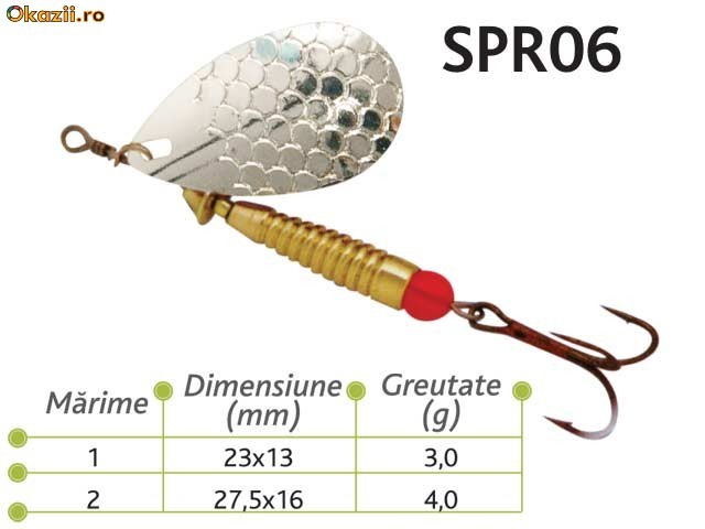 Lingurite rotative Spr 06 Baracuda 3g/4g foto mare