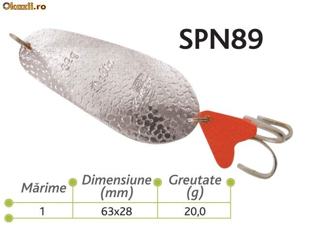Lingurite oscilante Spn 89 Baracuda 20g foto mare