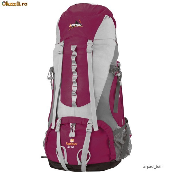 Rucsac Vango Explorer 50+8 Rosu/Bordo - NOU foto mare