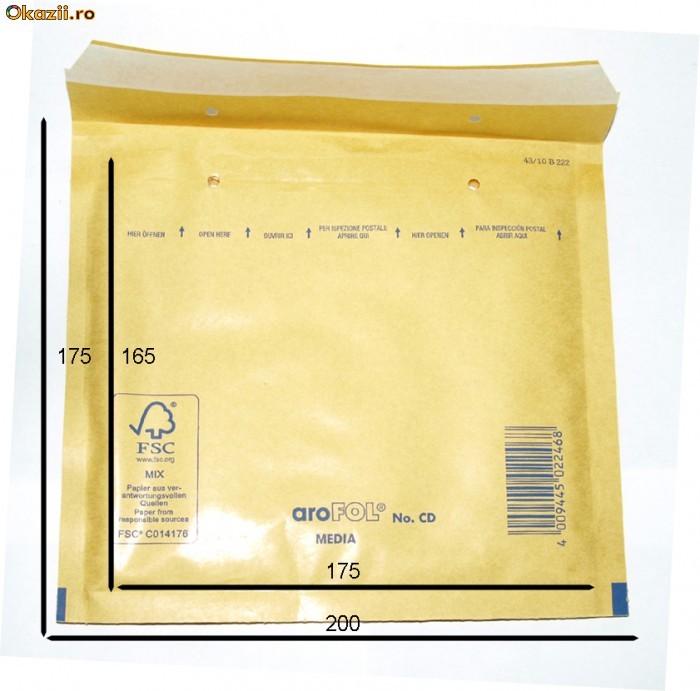Plicuri  cu bule antisoc aroFOL format CD foto mare