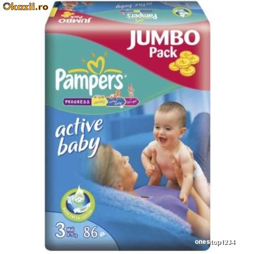 Scutece Pampers Midi Jumbo (82) foto mare