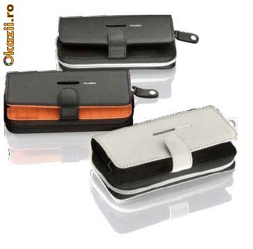 Huse piele originale universala Nokia CP-502 - pentru 2 telefoane !!!! + Cadou ! foto mare