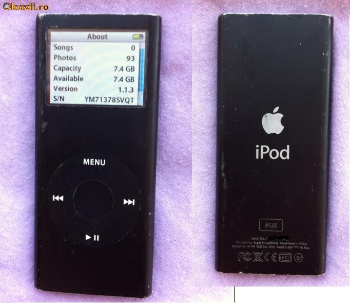 Apple iPod Nano 8Gb - 2nd gen - aspect 3 din 10 foto mare