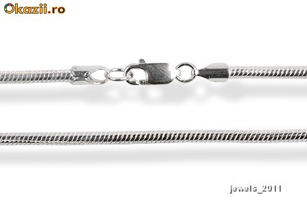 Lantisor Argint Simplu de 40 cm (2T287) foto mare