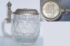 Halba din sticla cu capac din zinc (A) Halba din sticla cu capac din zinc (A)