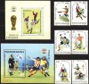 Romania - CM FOTBAL SPANIA 1982, serie, colita dt si ndt