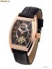 Ceas de lux Calvaneo 1583 Tonneau RG,placat cu aur,automatic!