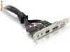 Placa cu conectori eSATAp, USB 2.0, FireWire si HD Audio - 61823