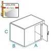 CAMERA FRIGORIFICA,cu agregat monobloc,noua,volum 11 m3