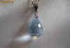 superb pandantiv aur 14k aquamarin urias de 6.2 carate diamante