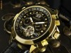 ceas de lux calvaneo 1583 astonia placat cu aur 18k diamante automatic