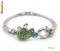 bratara merisoare Swarovski placat aur 18K