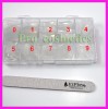 Tipsuri unghii false 500 tipsuri transparente unghii kit gel uv constructie gel set unghii false kit pedichiura + BONUS 