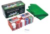 POKER TEXAS HOLD'EM 200 jetoane 2 pachete de carti + patura pentru joc