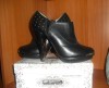 Botine tinte (toc + platforma) + detalii argintii
