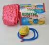 Minge roz pentru fitness si masaj - 65 cm diametru - cu pompa - pentru persoanele cu inaltme intre 1,60 - 1,80 m -