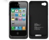Baterie Externa Power Station Back Cover Ultra Slim Apple iPhone 4 4S 1900mAh Black