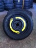 Roata de rezerva pe 15, cu cauciuc 125/70/15, 4x100, ET40, pentru VW, Audi, Seat, Skoda, compatibila si Opel, Dacia Logan