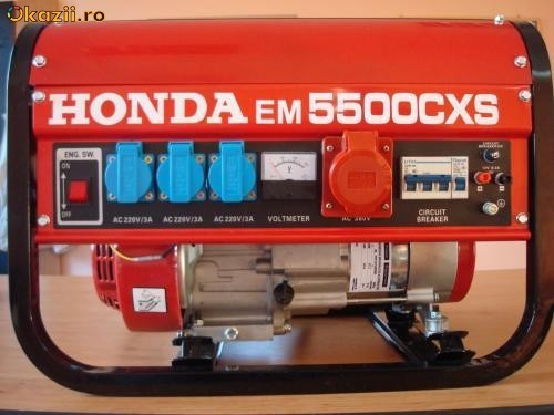 generator electric HONDA EM 5500 CXS foto mare generator electric HONDA EM 5500 CXS foto mare